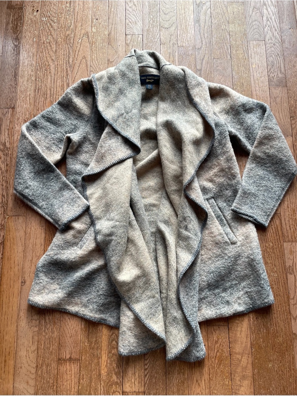 Paul Costelloe wool blend waterfall cardigan